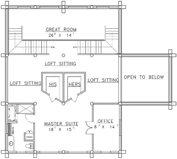 upper floor house blueprint