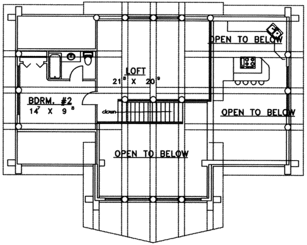 upper floor house blueprint