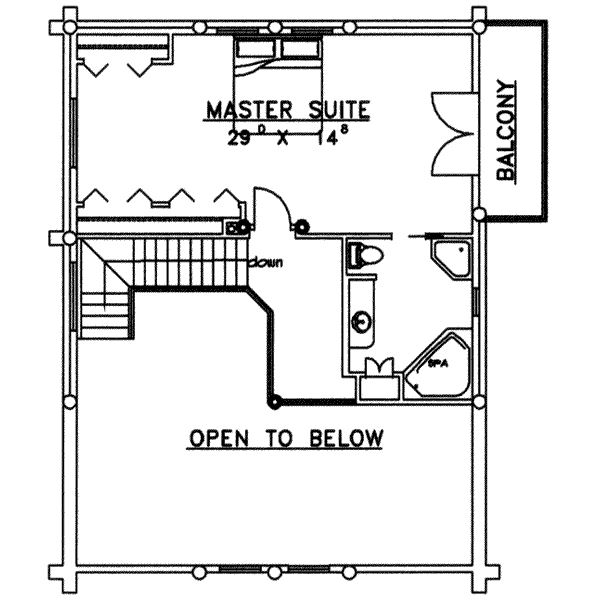 upper floor house blueprint