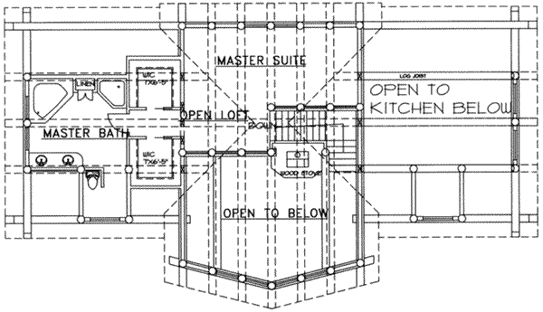upper floor house blueprint