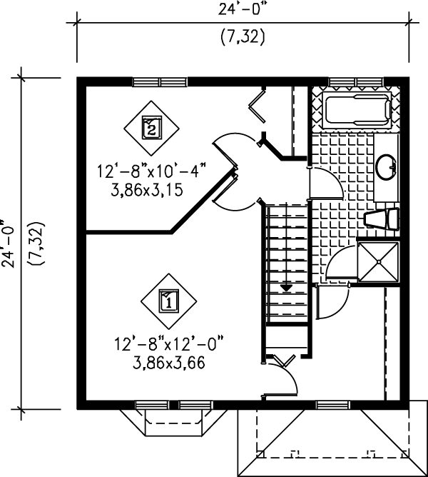 upper floor house blueprint