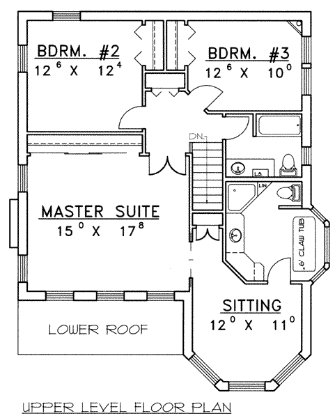 upper floor house blueprint