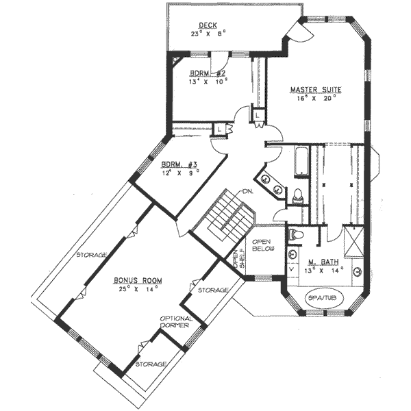 upper floor house blueprint