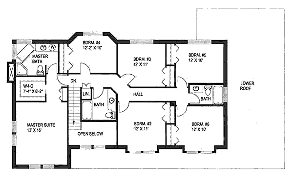 upper floor house blueprint