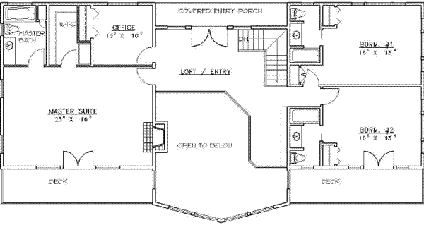 upper floor house blueprint