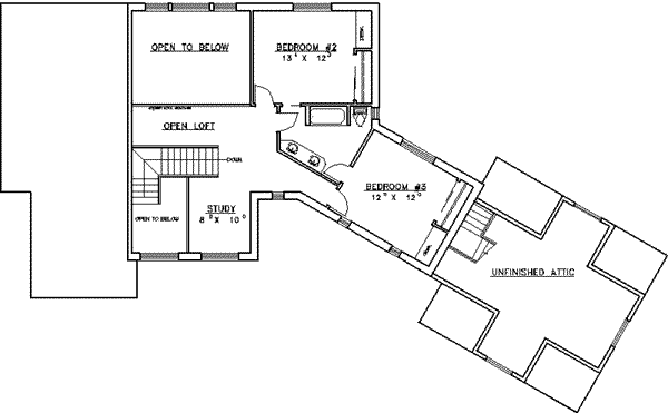 upper floor house blueprint