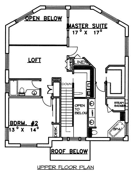 upper floor house blueprint