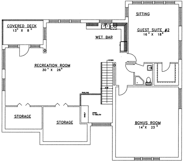 upper floor house blueprint