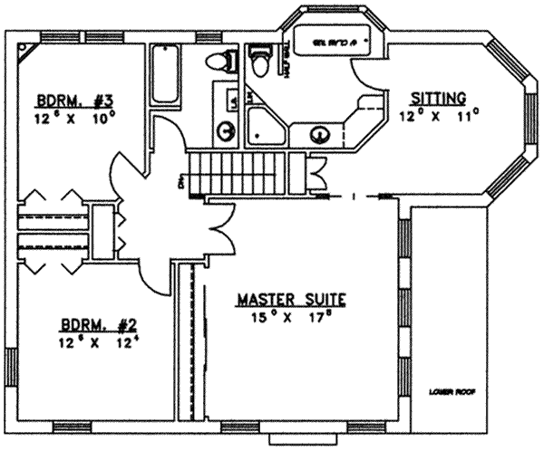 upper floor house blueprint