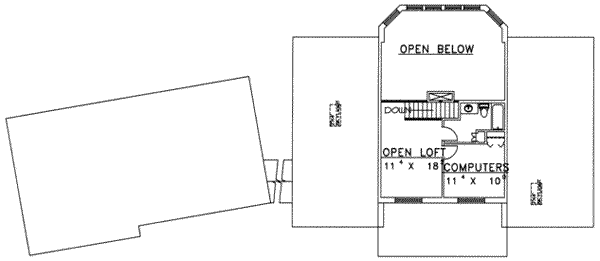 upper floor house blueprint