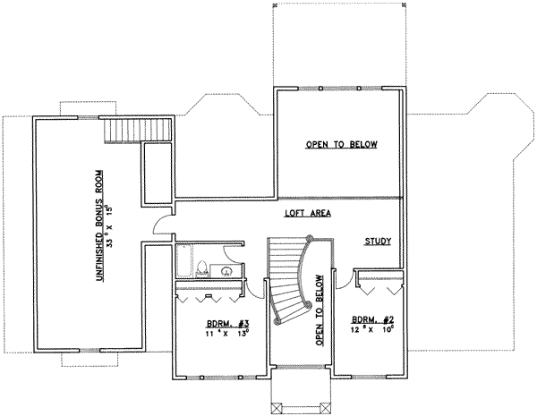upper floor house blueprint