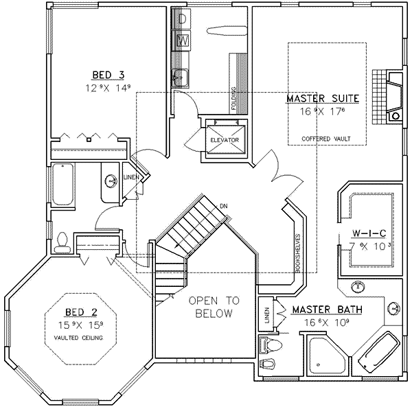 upper floor house blueprint
