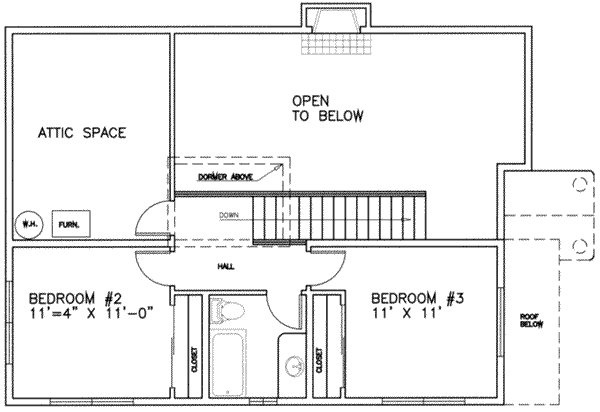 upper floor house blueprint