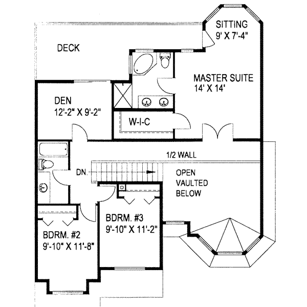 upper floor house blueprint