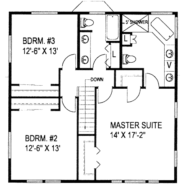 upper floor house blueprint