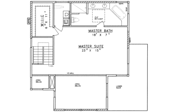 upper floor house blueprint