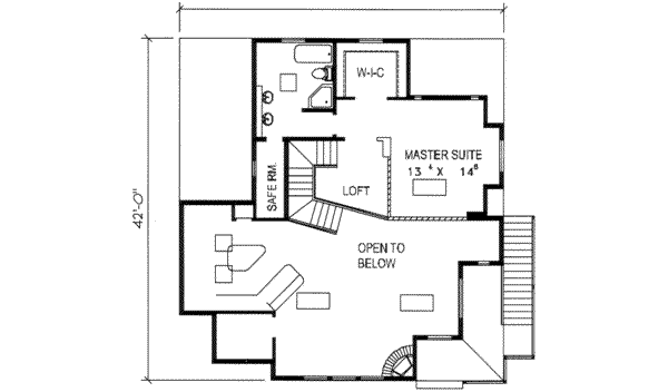 upper floor house blueprint