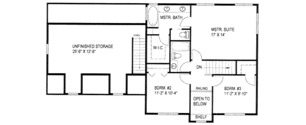 upper floor house blueprint