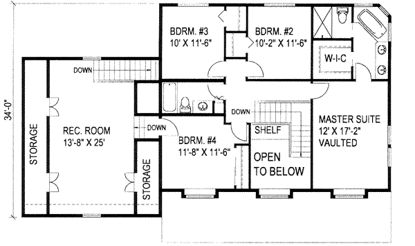 upper floor house blueprint