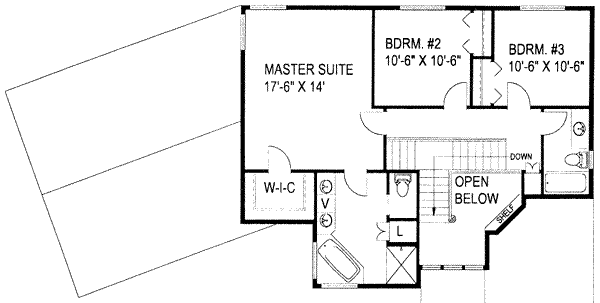 upper floor house blueprint