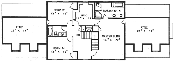 upper floor house blueprint