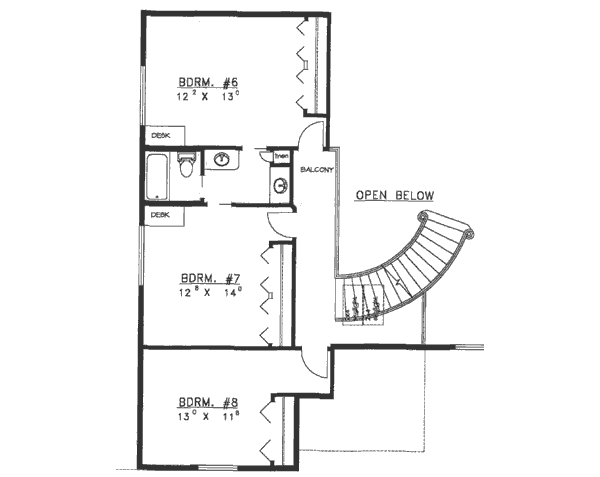 upper floor house blueprint