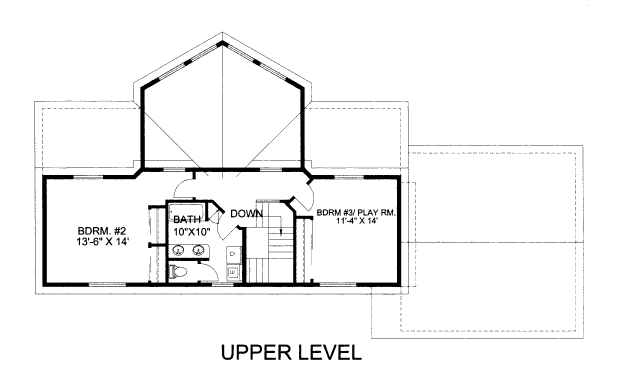 upper floor house blueprint