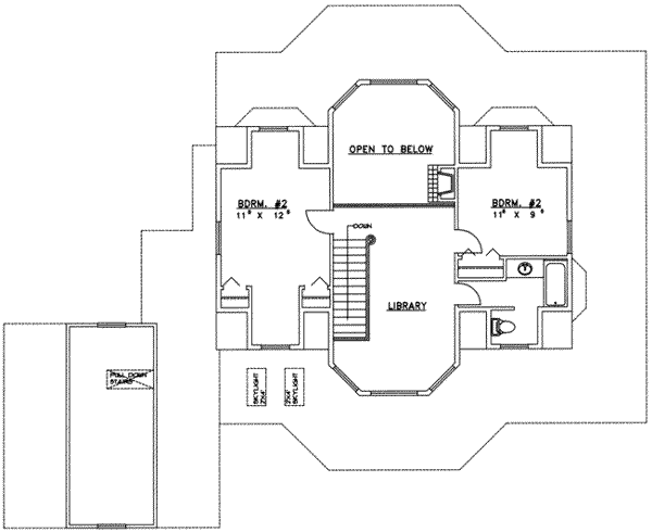 upper floor house blueprint