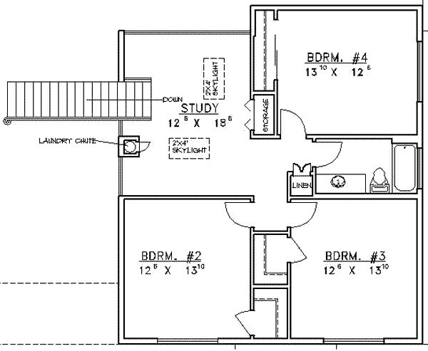 upper floor house blueprint