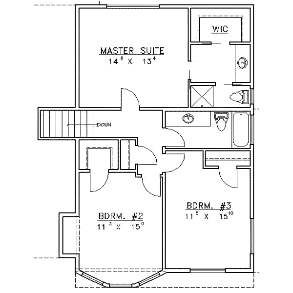 upper floor house blueprint