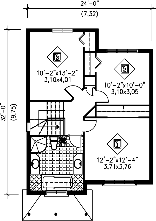 upper floor house blueprint