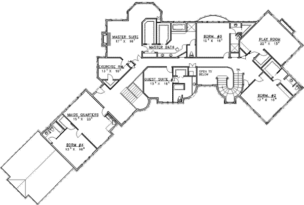 upper floor house blueprint