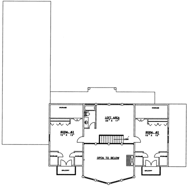upper floor house blueprint