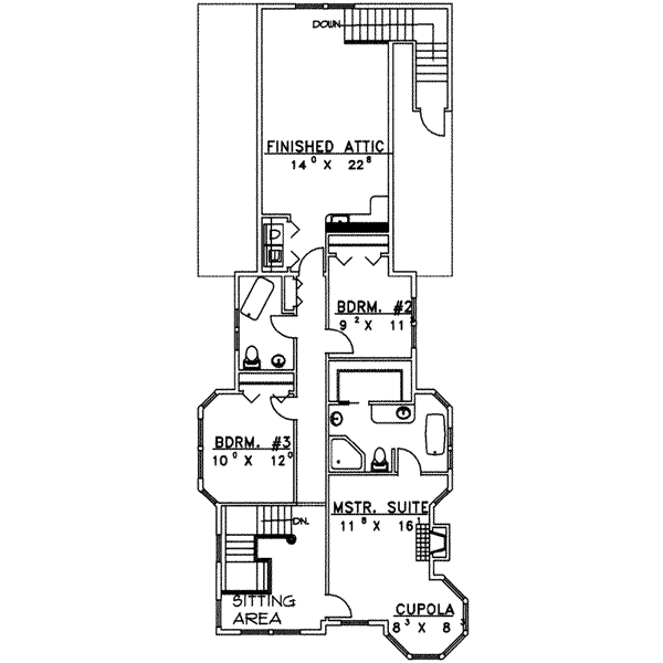 upper floor house blueprint