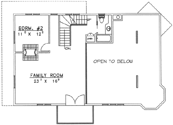 upper floor house blueprint