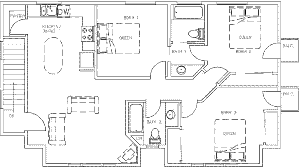upper floor house blueprint