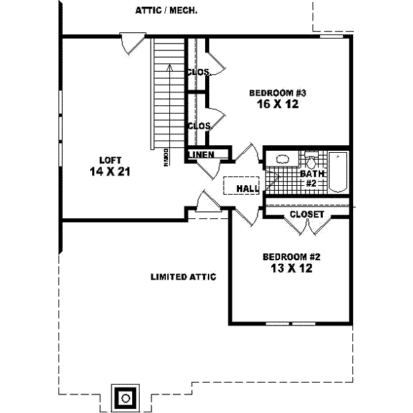 upper floor house blueprint