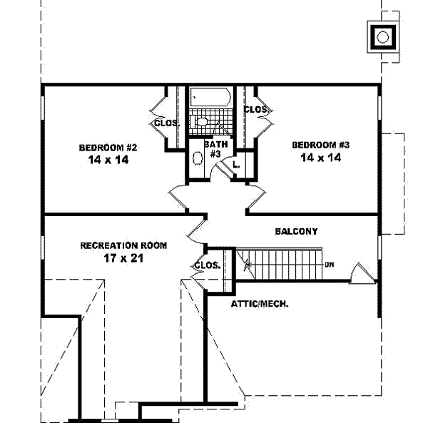 upper floor house blueprint