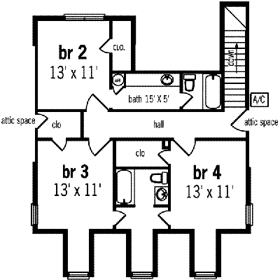 upper floor house blueprint