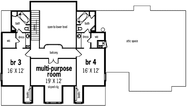 upper floor house blueprint