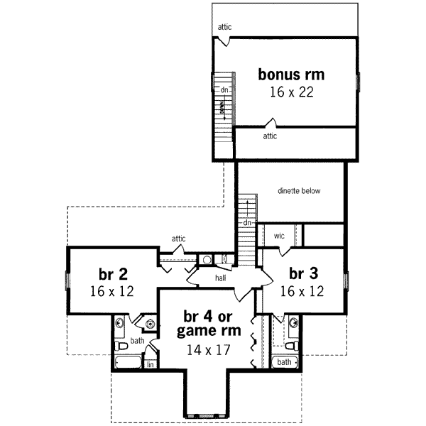 upper floor house blueprint