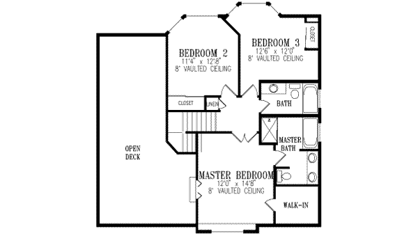 upper floor house blueprint