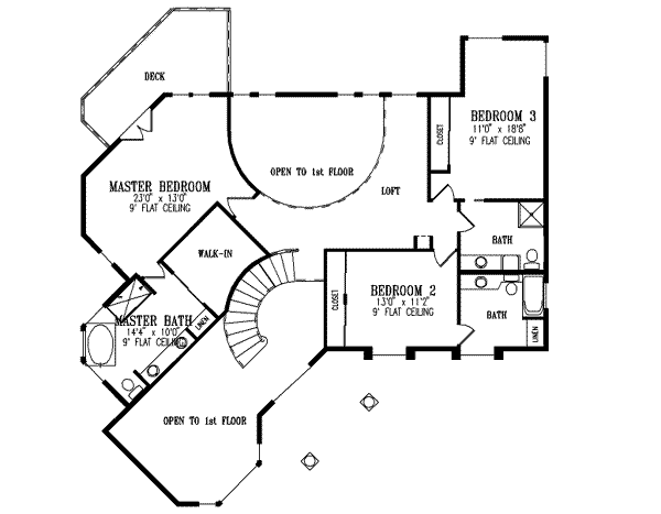 upper floor house blueprint