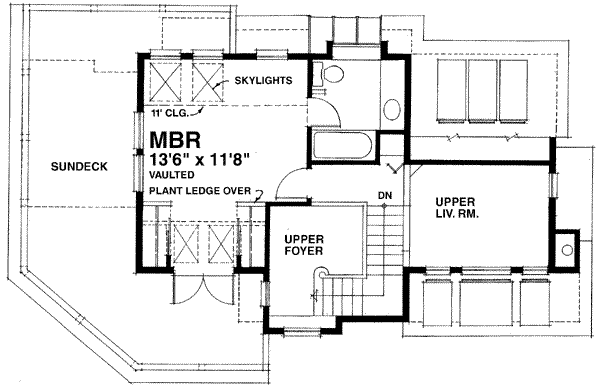 upper floor house blueprint
