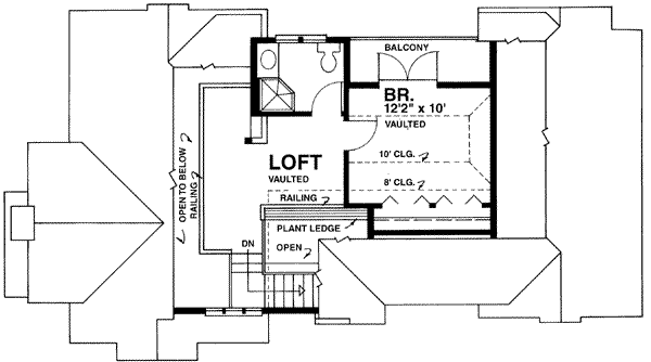 upper floor house blueprint