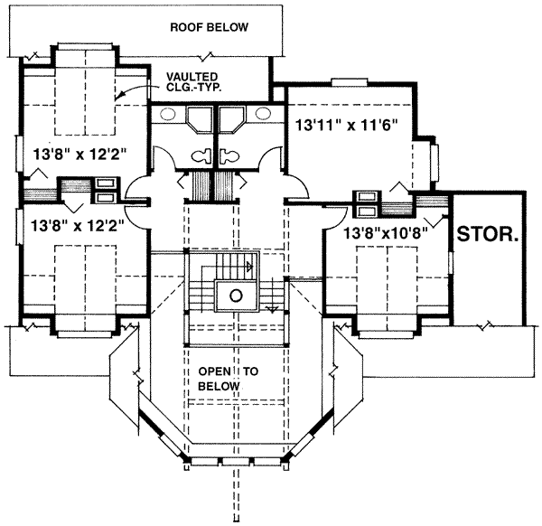 upper floor house blueprint