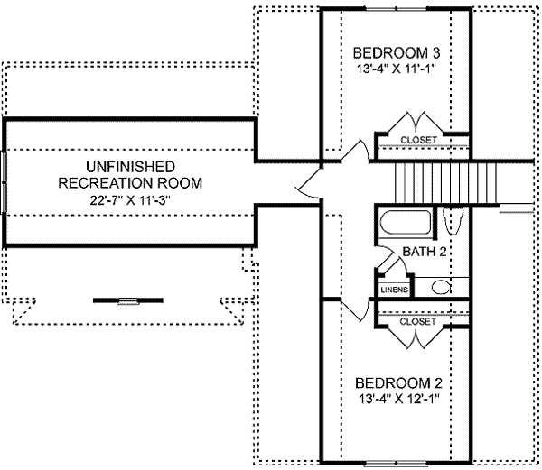 upper floor house blueprint