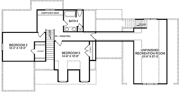 upper floor house blueprint