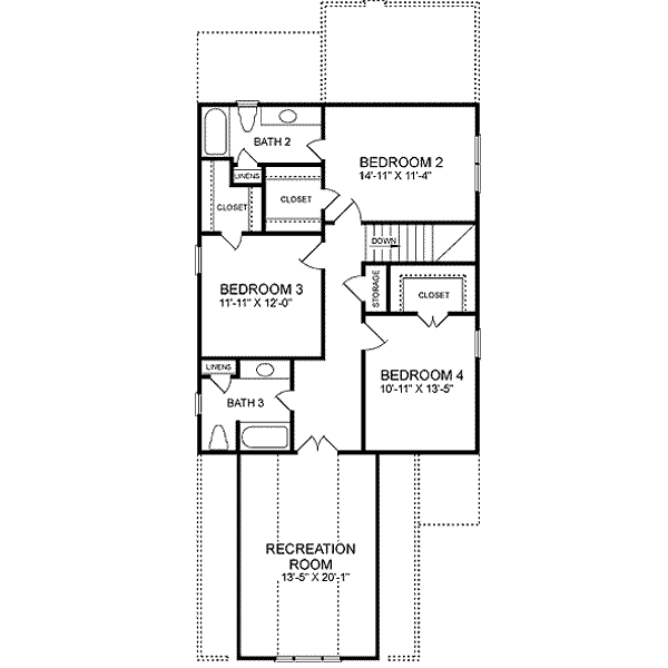 upper floor house blueprint