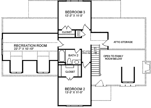 upper floor house blueprint